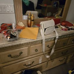 DRESSER AND MIRROR ONLY 100.00