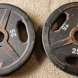 Marcy Premium Olympic Plates 25 Lbs Set