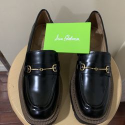 Brand New Sam Edelman Leather Loafers – Black (Size 5.5)