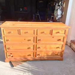 Solid wood dresser
