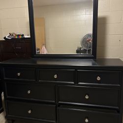 Dresser with mirror