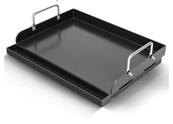 25" x 16" Nano-Ceramic Nonstick Cast Iron Griddle - 23lb Heavy Duty - Universal Flat Top