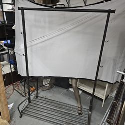 Portable Floor Standing Clothes Hanger