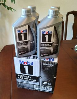 Mobil1 5w40 European Formula Oil - 4 Quarts
