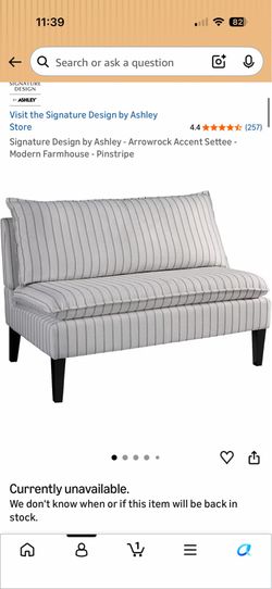 Upholstered dining bench settee