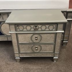 Three drawer nightstand
