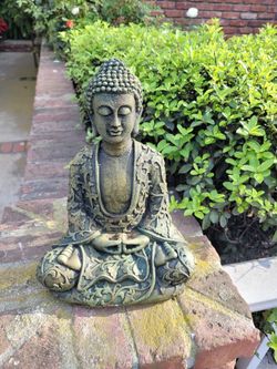 Buddha Statue Concrete 12" Tall