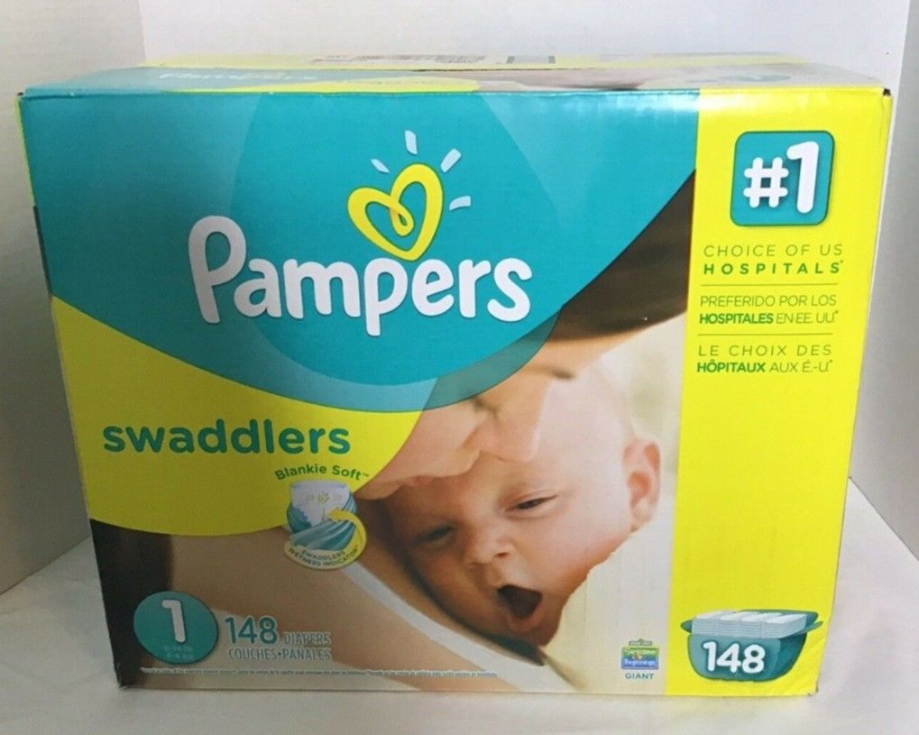 Pampers Swaddlers Size 1 (148 ct)