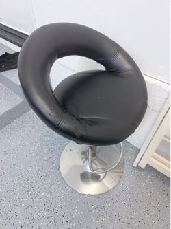 Black bar stool