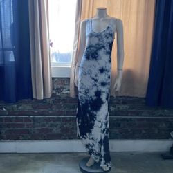 Olivia Long Tie dye Smoke Grey Dress