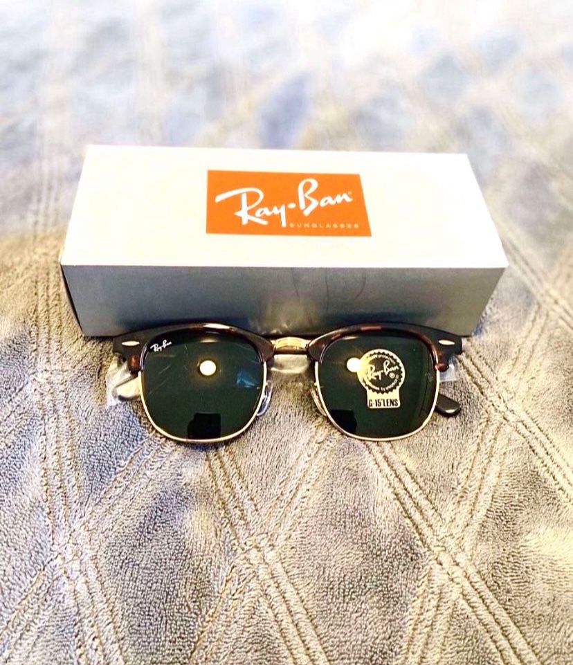RayBan CLUBMASTERS Tortoise New AUTHENTIC 