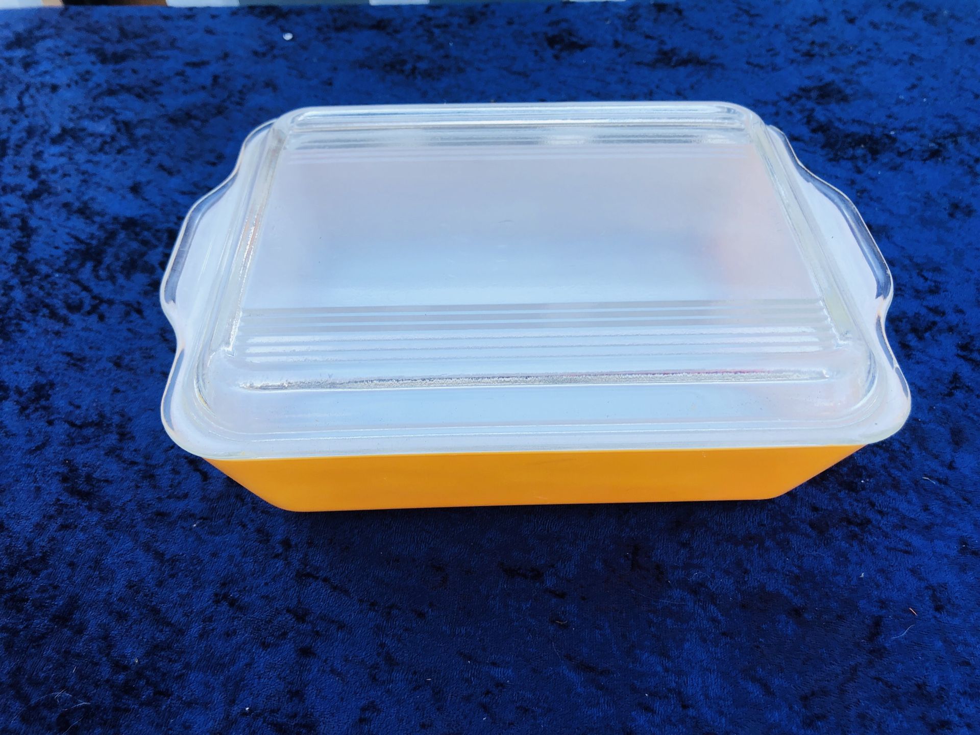 VINTAGE PYREX ORANGE FRIDGIE