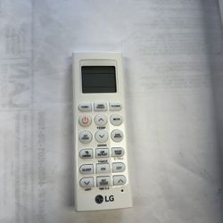 LG Split System Wireless Remote Control