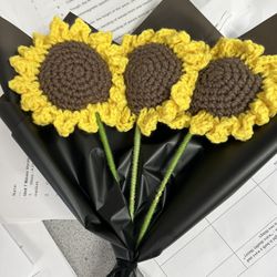 Crochet Sunflowers 