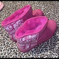 Juicy by Juicy Couture Womens Knack Winter Boots Flat Heel | Pink |  7.5 M | Hot Pink