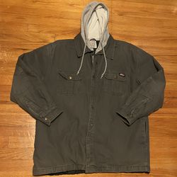 Dickies Gray Hooded Jacket Size XL