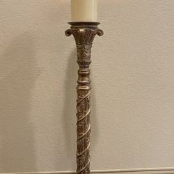 Vintage Gold Candle Pillar