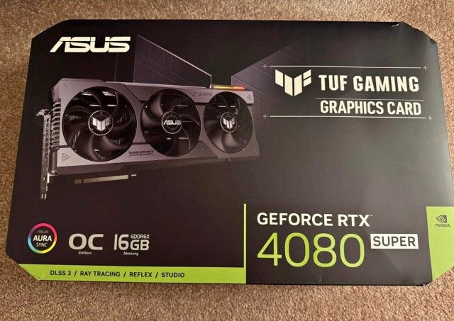 Nvidia GeForce RTX 4080 Super ASUS TUF OC 16 GB VRAM DLSS 4 Capable