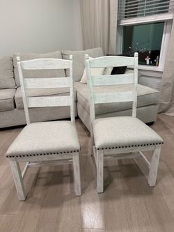 Farmhouse Dining Chairs Set of 2 Brand new