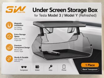 Brand New Tesla Model 3 / Model Y Under-Screen Storage Box – Never Used