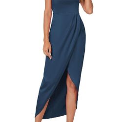 CMZ2005 Women's Sexy V Neck Backless Maxi Dress Sleeveless Spaghetti Straps Cocktail Party Dresses