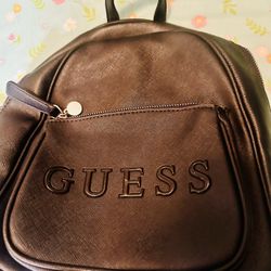 Guess Black Backpack Purse 