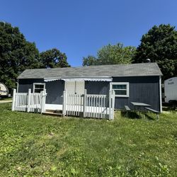 Seasonal Campground Cabin, 14’ X 40’, Timberline Campground, Lot 88, Goodfield IL     $35000 