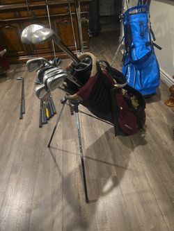 GOLF CLUBS W/ GOLF STAND BAG (12 CLUBS SET)