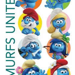 Smurfs 3 The Lost Village Smurfs United Movie Cool Wall Decor Art Print Poster 22x34 NIP