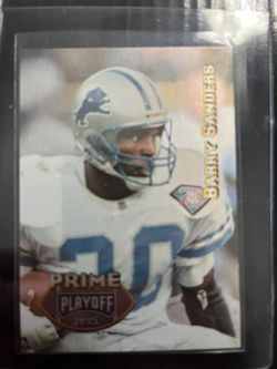 1995 Playoff Prime Barry Sanders Detroit Lions #20 Football Card