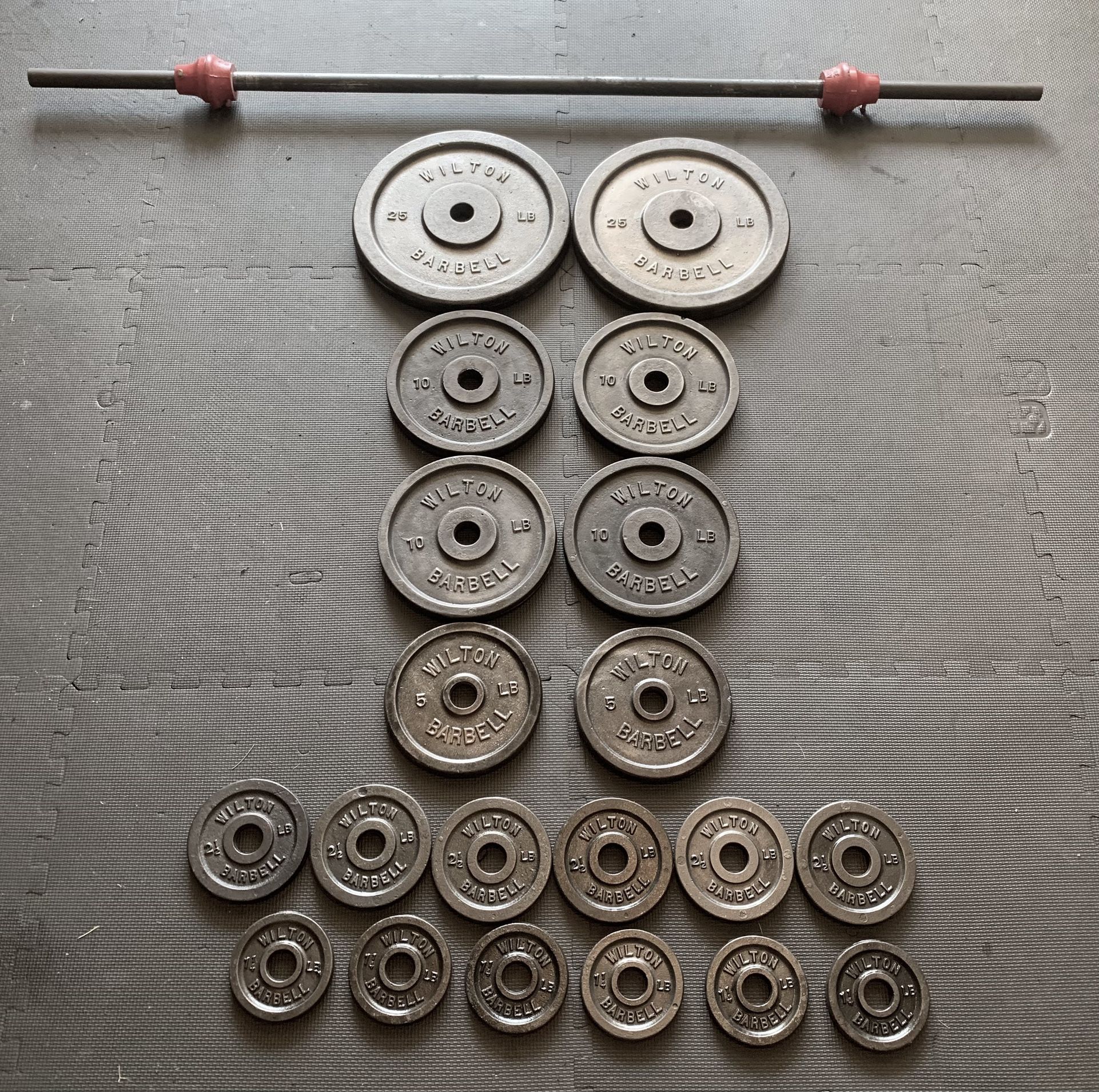 150 Pound Vintage Weight Set