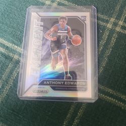 Anthony Edwards 2020 Panini Prizm Emergent Silver Prizm