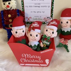 Personalized Elves Available!! ๐๐ with a elf adoption certificate and this cute box. Your children will love
