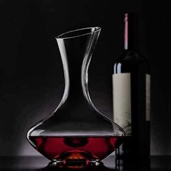 Elegant Hand Blown Crystal Wine Decanter