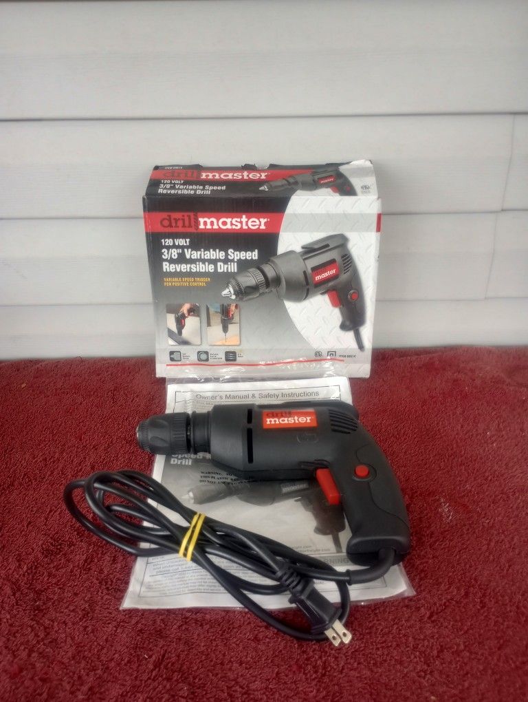 120 volt 3/8 in. Variable Speed Reversible Drill