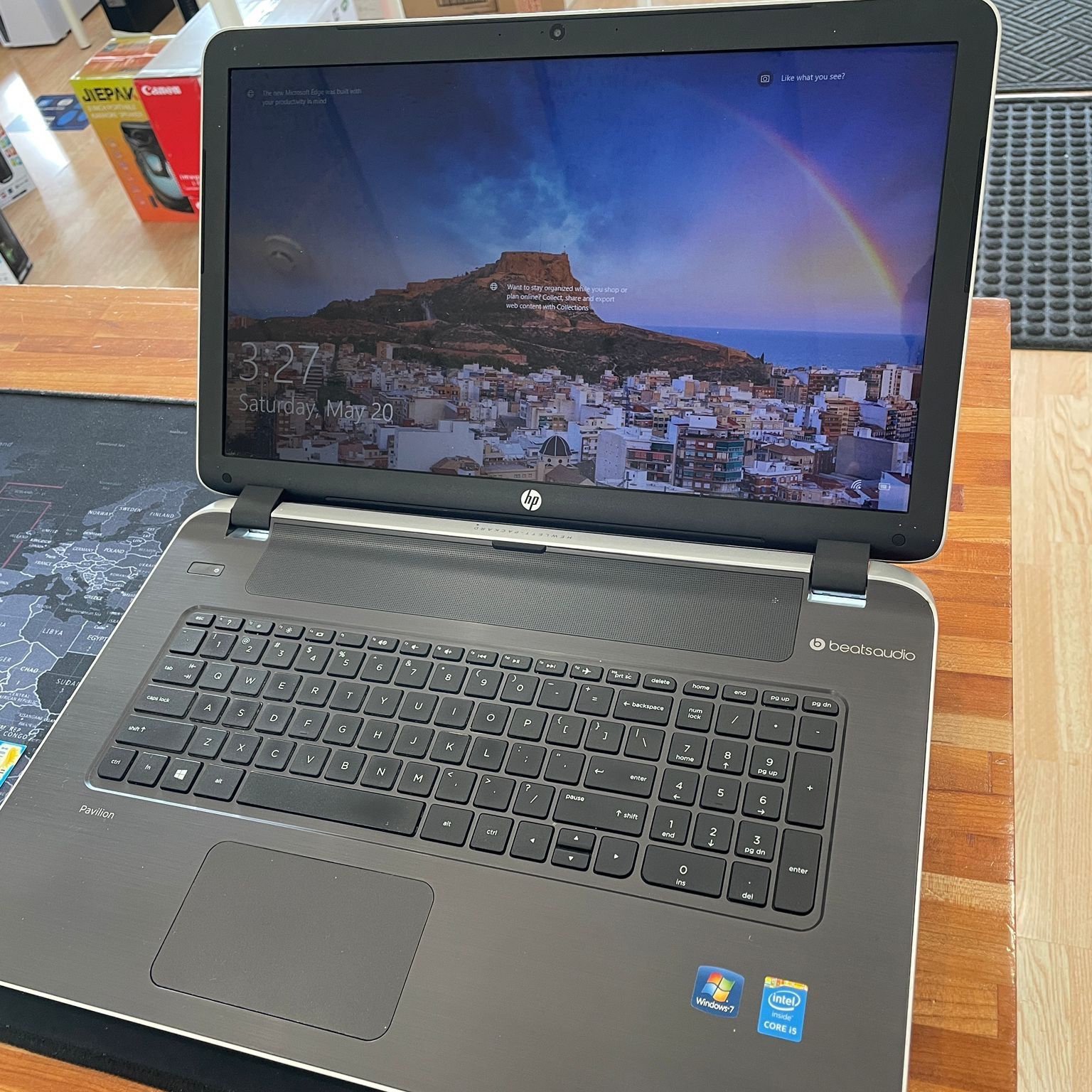 HP Pavilion 17” NoteBook PC Core i5 12GB RAM 250GB SSD Windows 10 