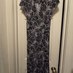 Black and White Floral Dress