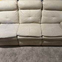 Beige Couch and Loveseat