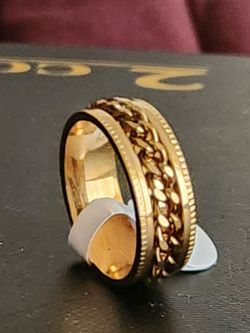 Fidget Spinning Titanium Ring