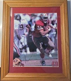 Brent Jones SF 49ers Signed Authenticated Framed Photo