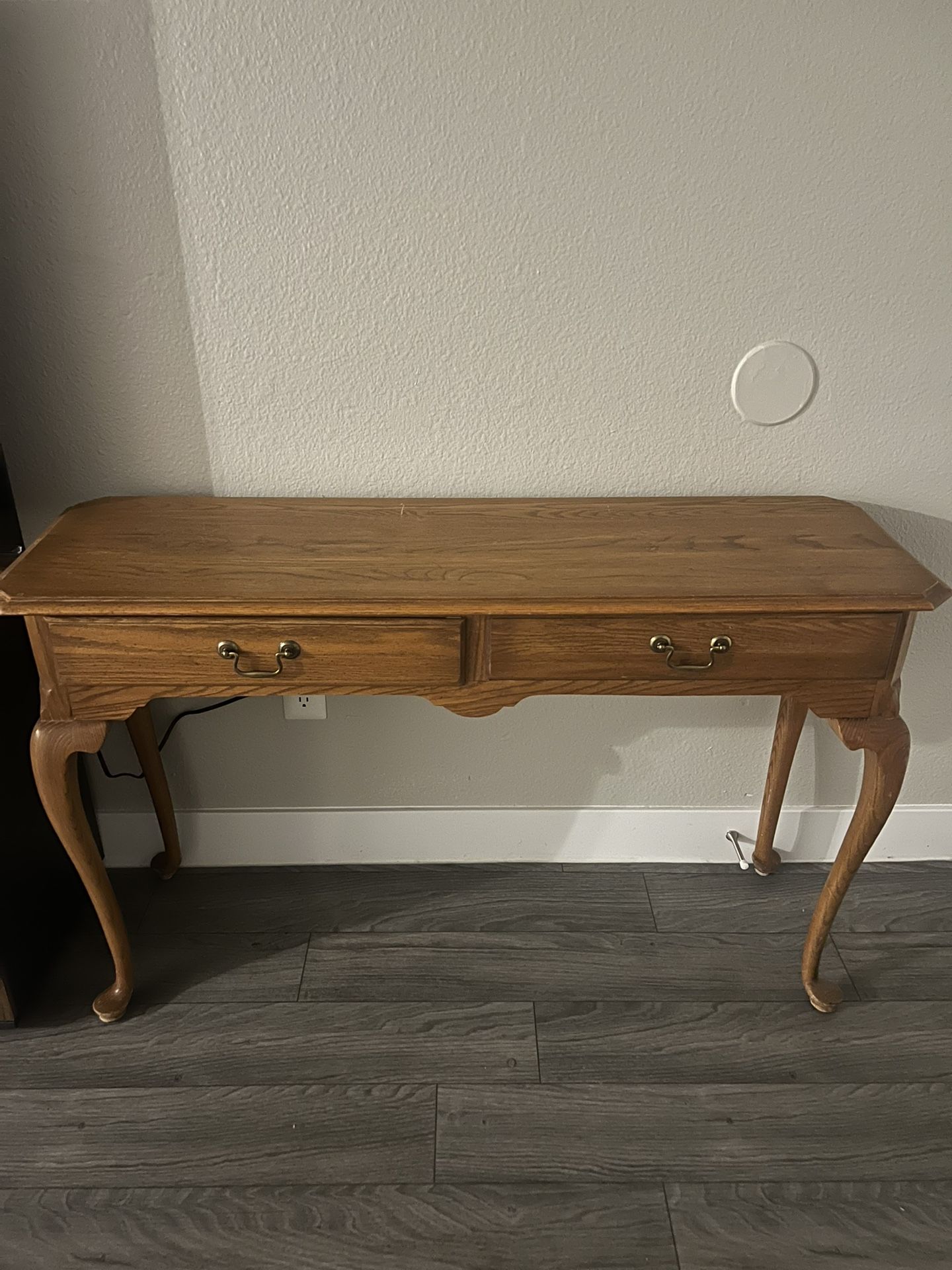 Vintage Oakwood Console Table