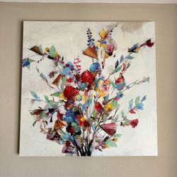 Wall Canvas Flowers