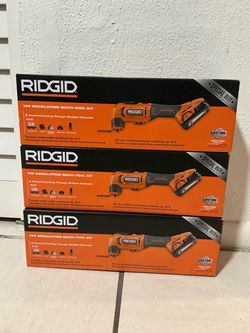 RIDGID. 18V Lithium Ion Cordless Oscillating Multi Tool Kit.