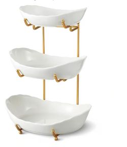 3 Tier Fruit Basket, Ceramic