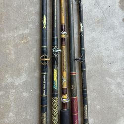 Fishing Rod Lot: Seeker, Phenix, Fenwick, Pro Sabre