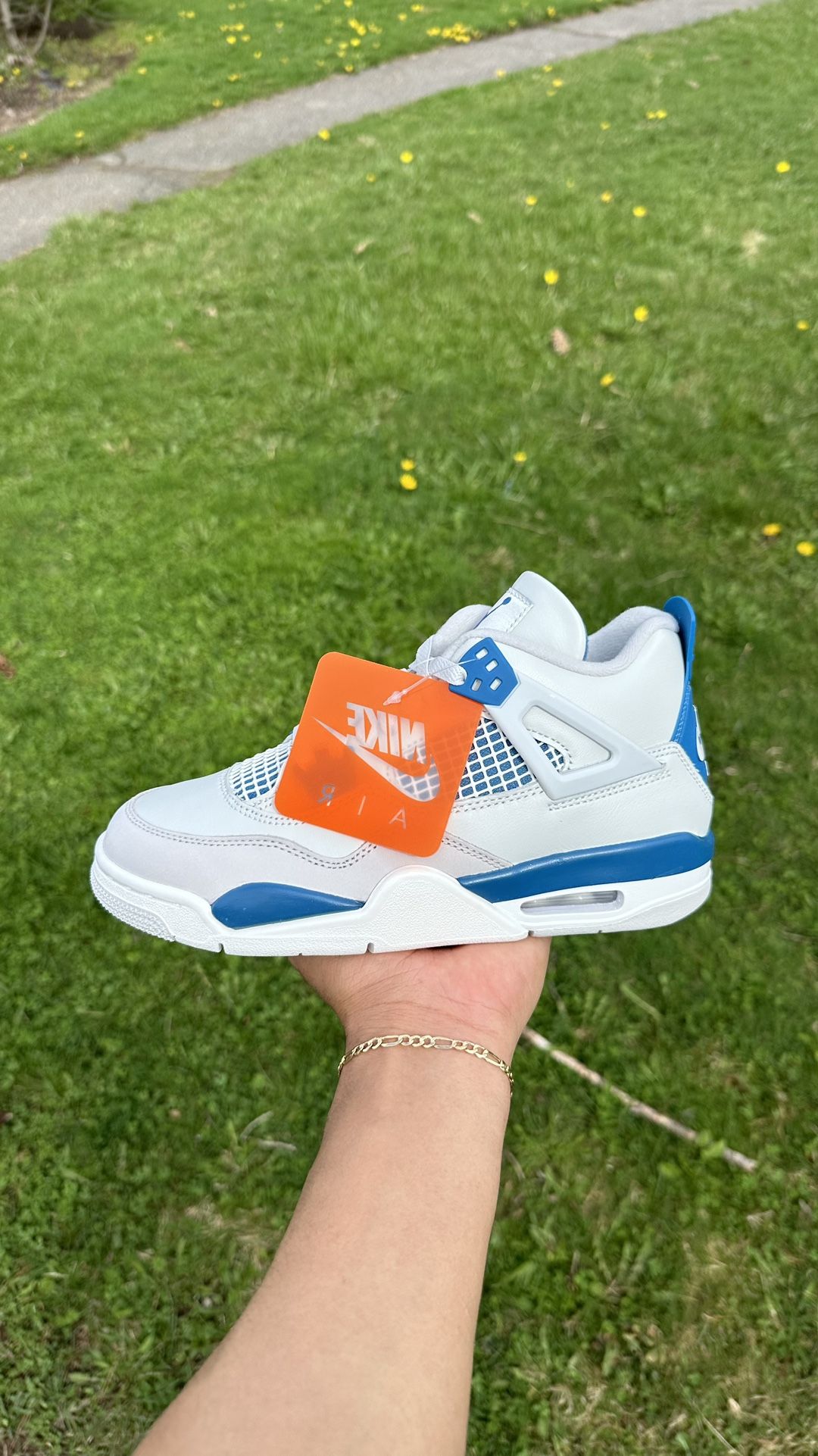 Jordan 4 Retro Military Blue Size 5Y-5.5Y-6Y-6.5Y-7Y-7.5-8-11-12-13-14