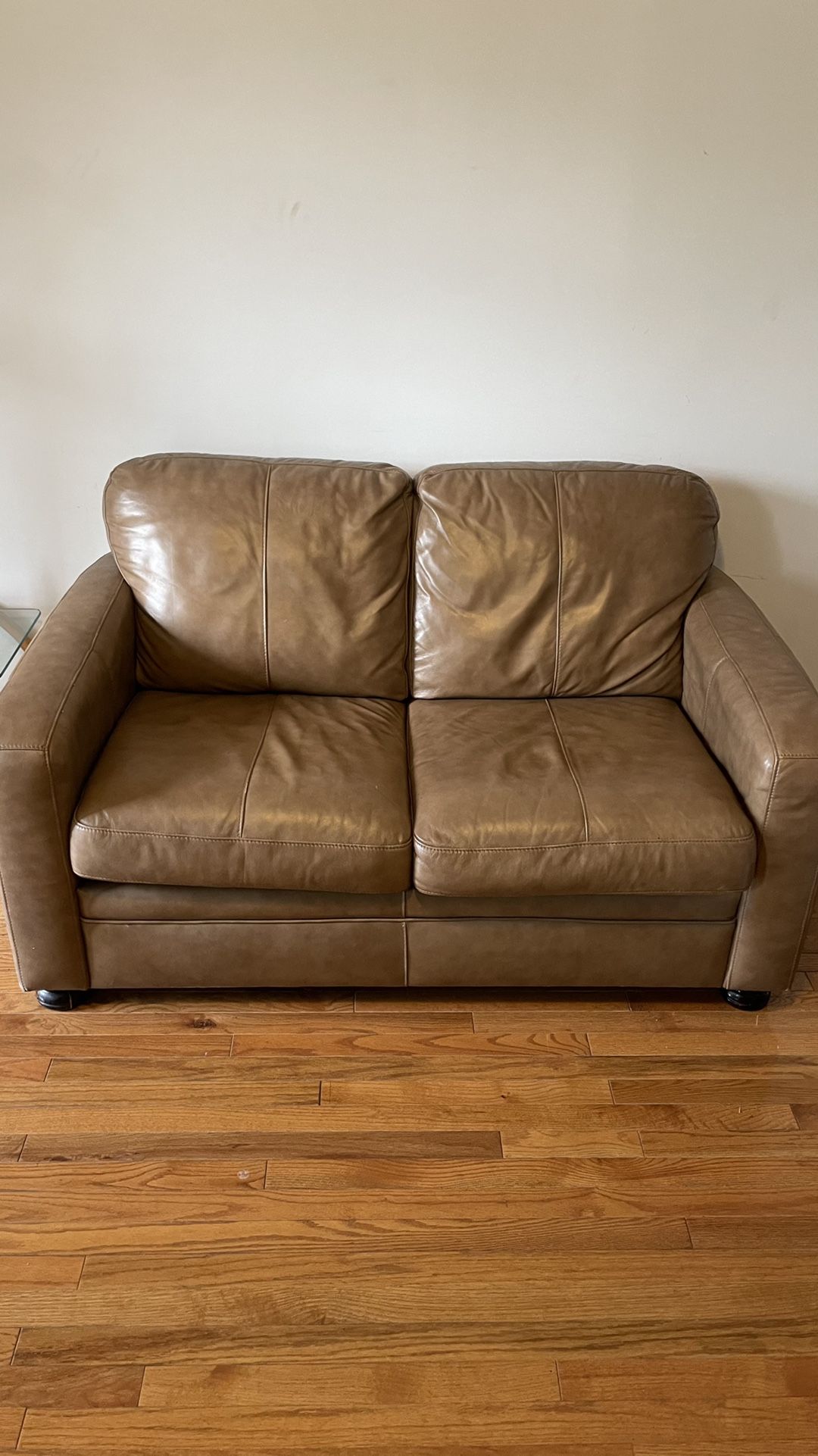 Leather Pull Out Couch/Futon