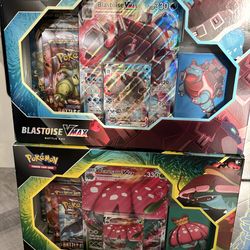 Pokémon TCG Blastoise and Venusaur VMAX Battle Box Set of 2 New Sealed Original