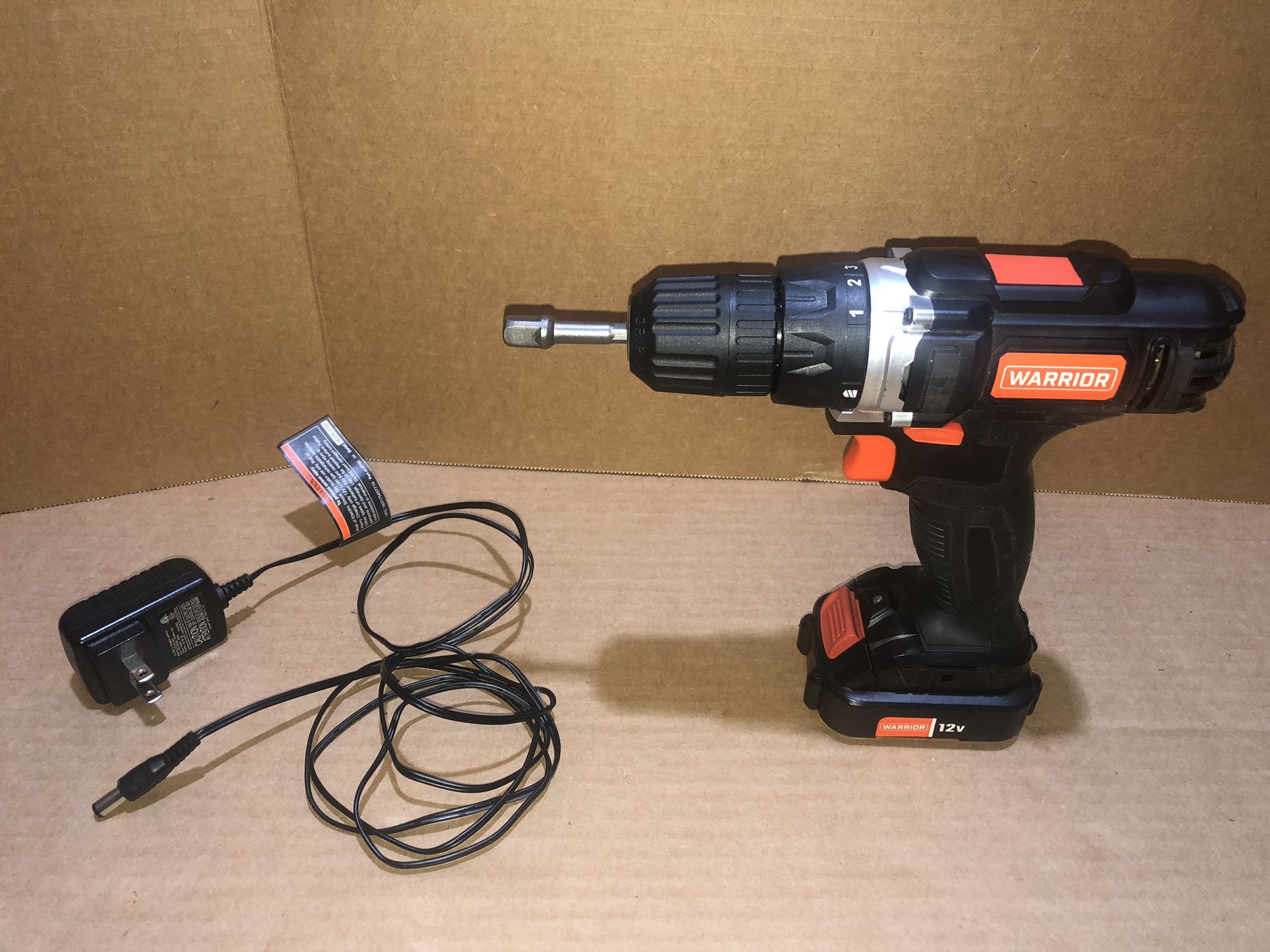 Used Warrior 12V Cordless Drill Kit (57366) w/ Battery & Charger! - $15