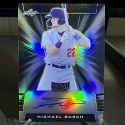 Michael Busch Leaf Autograph 10/15
